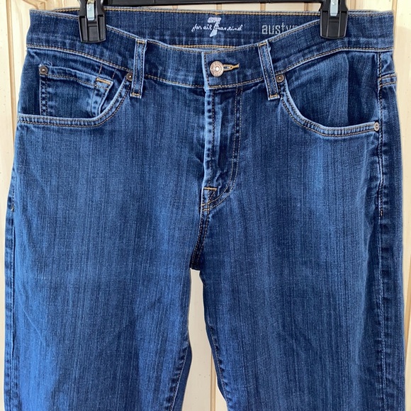 7 for all mankind Austyn Straight Dark Wash Jeans (size 32) - Picture 2 of 10